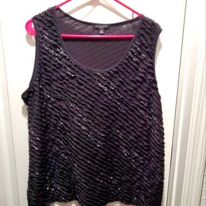 Sleeveless sparkle top
